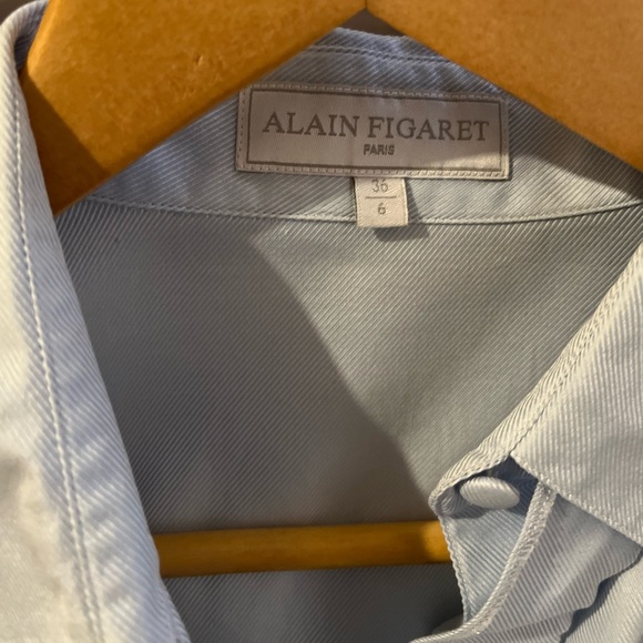 Alain Figaret ruffle blouse sz 6 - Picture 2 of 6